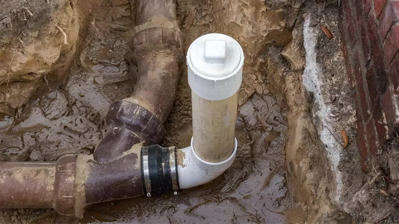 Plumbing clean-out access point installation